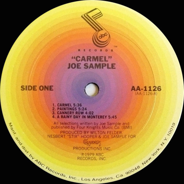 Joe Sample : Carmel (LP, Album, San)