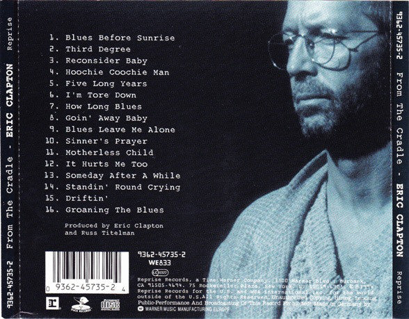 Eric Clapton : From The Cradle (CD, Album)