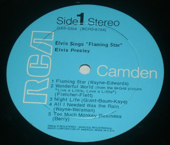 Elvis Presley : Elvis Sings Flaming Star (LP, Comp, RE)