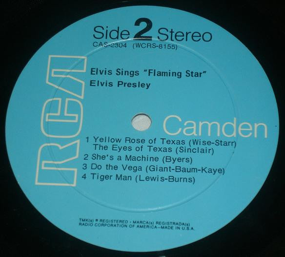 Elvis Presley : Elvis Sings Flaming Star (LP, Comp, RE)