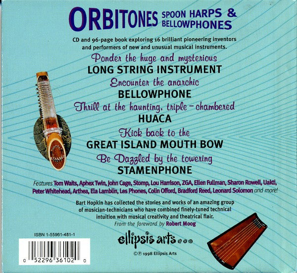 Various : Orbitones Spoon Harps & Bellowphones (Experimental Musical Instruments) (CD, Album, Comp)