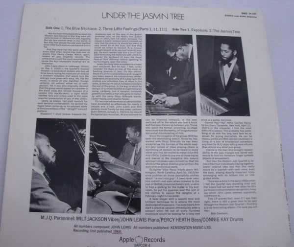 The Modern Jazz Quartet : Under The Jasmin Tree (LP, Album)