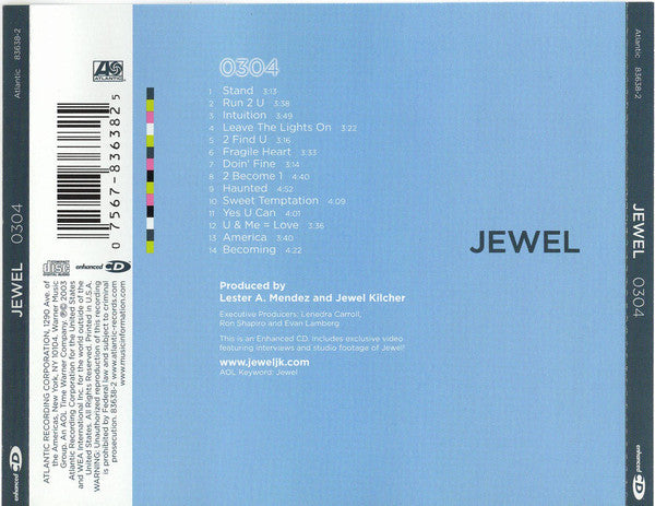 Jewel : 0304 (CD, Album, Enh)