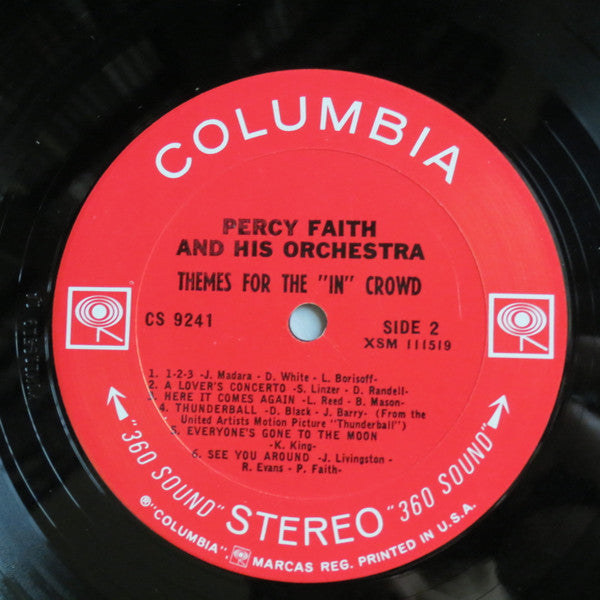 Percy Faith & His Orchestra : Themes For The "In" Crowd (LP, Album)