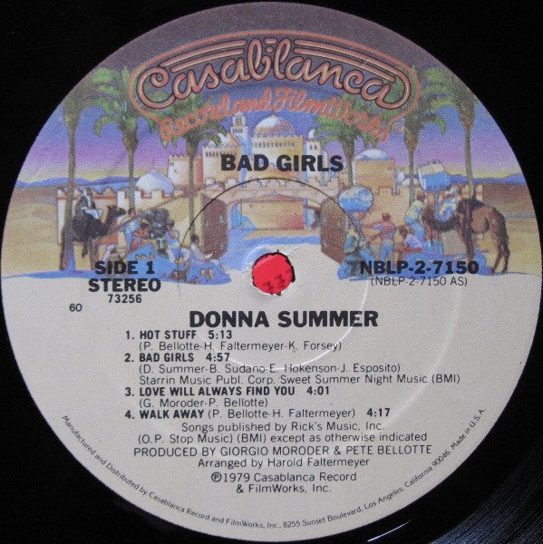 Donna Summer : Bad Girls (2xLP, Album, 60,)