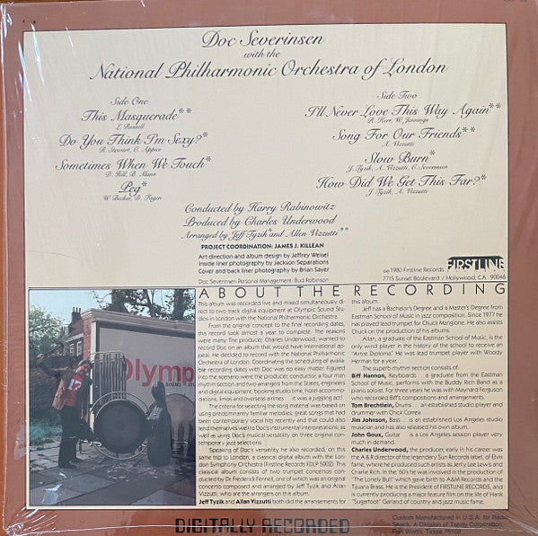 Doc Severinsen With The National Philharmonic Orchestra : London Sessions (LP, Album)