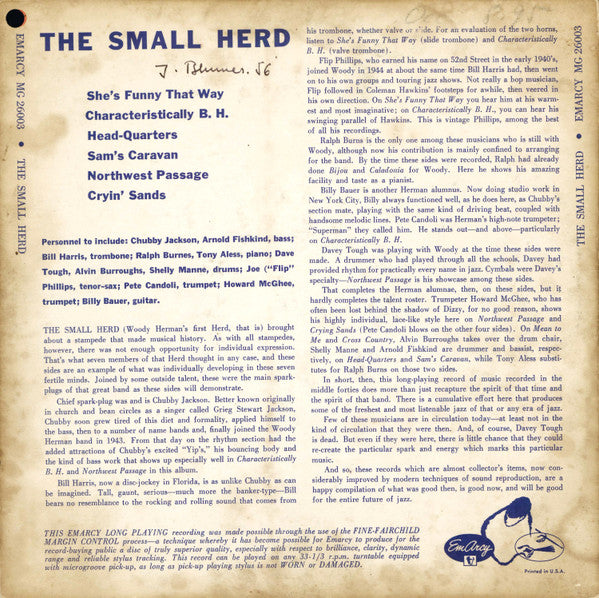 The Small Herd : The Small Herd (10", Comp)