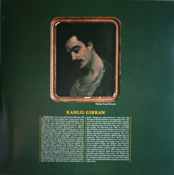 Khalil Gibran Featuring Richard Harris Music Composed By Arif Mardin : The Prophet (LP, Album, Pre)