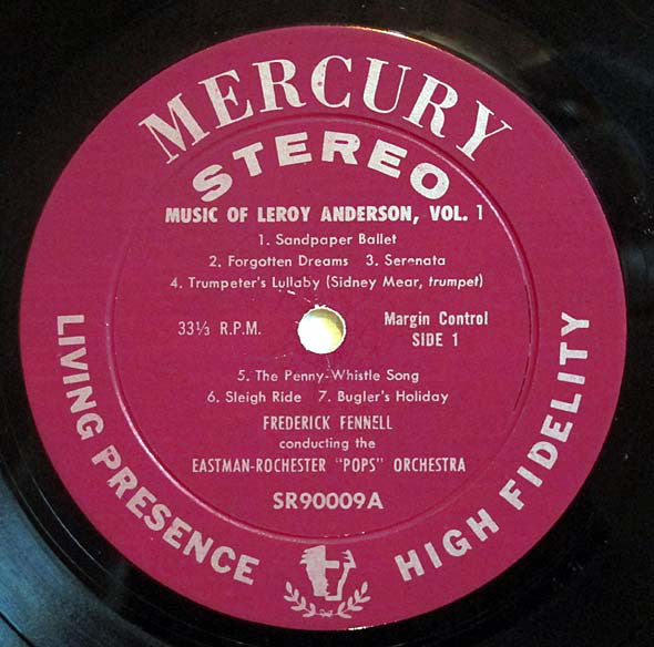 Leroy Anderson, Frederick Fennell, Eastman-Rochester Orchestra : The Music Of Leroy Anderson Vol. 1 (LP)