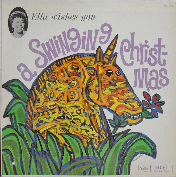 Ella Fitzgerald : Ella Wishes You A Swinging Christmas (LP, Album, Mono)