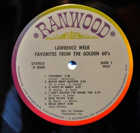 Lawrence Welk : Favorites From The Golden 60's (LP)