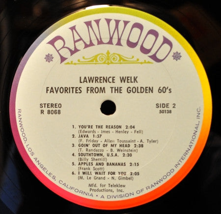 Lawrence Welk : Favorites From The Golden 60's (LP)