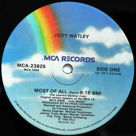 Jody Watley : Most Of All (Remix) (12")