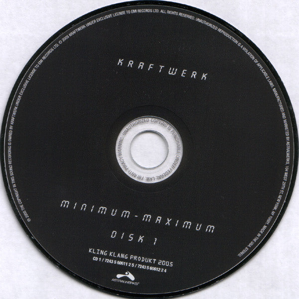 Kraftwerk : Minimum-Maximum (2xCD, Album, Eng)