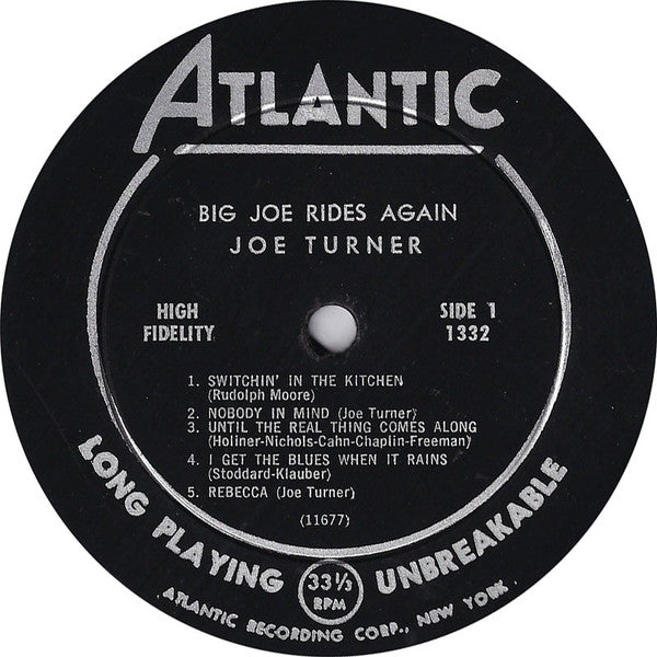 Big Joe Turner : Big Joe Rides Again (LP, Album, Mono)