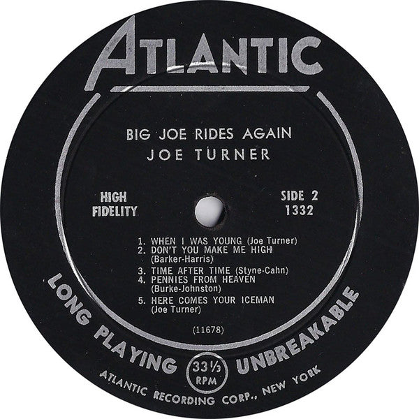 Big Joe Turner : Big Joe Rides Again (LP, Album, Mono)