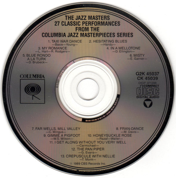 Various : The Jazz Masters - 27 Classic Performances From The Columbia Jazz Masterpieces Series (2xCD, Comp)