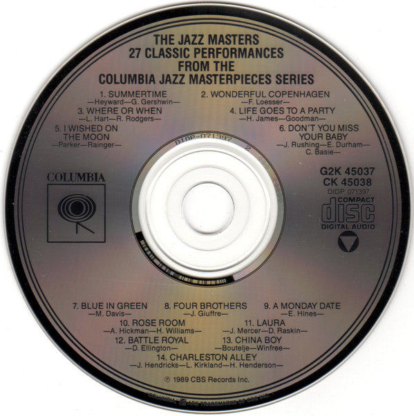 Various : The Jazz Masters - 27 Classic Performances From The Columbia Jazz Masterpieces Series (2xCD, Comp)