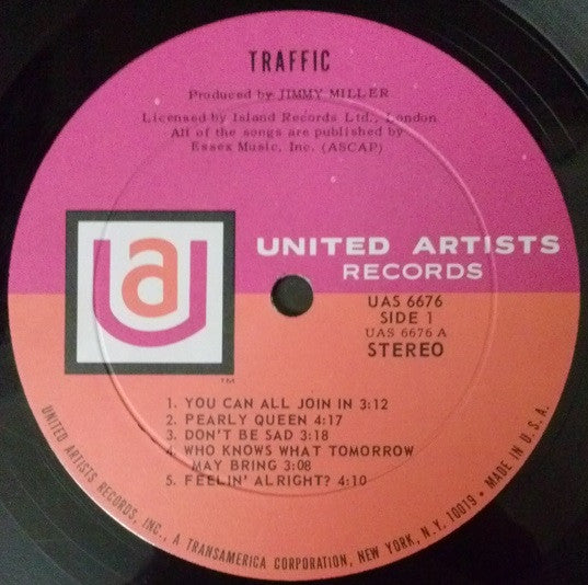 Traffic : Traffic (LP, Album, Roc)