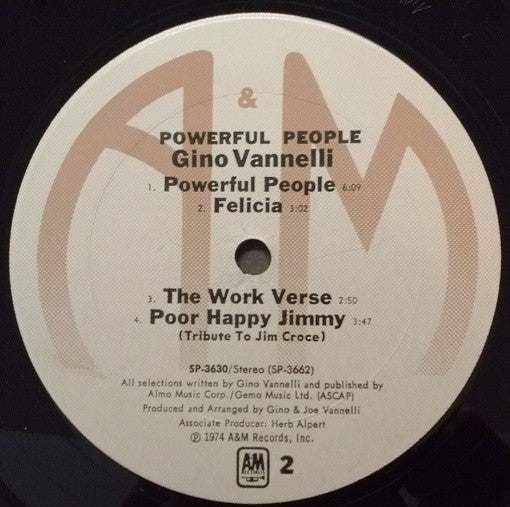 Gino Vannelli : Powerful People (LP, Album, Ter)