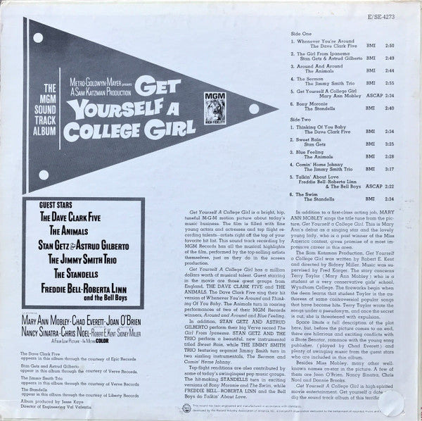 Various : Get Yourself A College Girl (LP, Album, Comp, Mono)