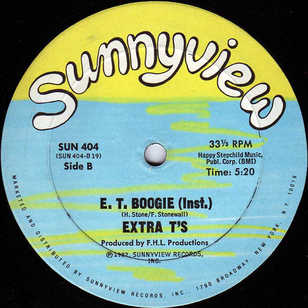 Extra T's : E. T. Boogie (12", Single)