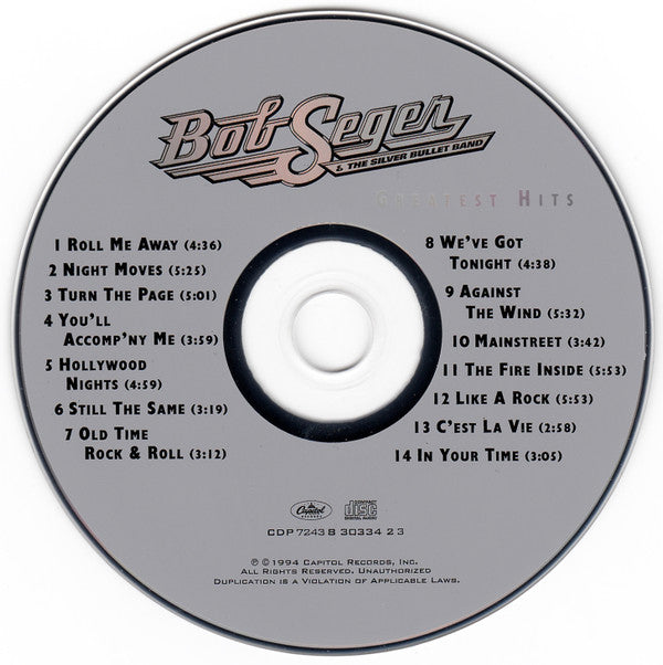 Bob Seger And The Silver Bullet Band : Greatest Hits (CD, Comp, RE)