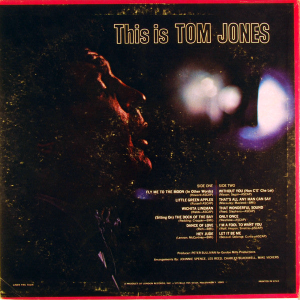 Tom Jones : This Is Tom Jones (LP, Album)