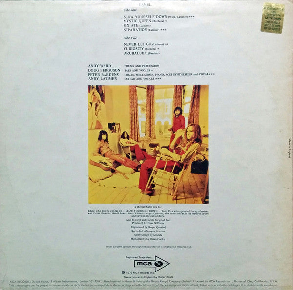 Camel : Camel (LP, Album, RP)