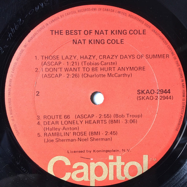 Nat King Cole : The Best Of Nat King Cole (LP, Comp, RE, Uni)