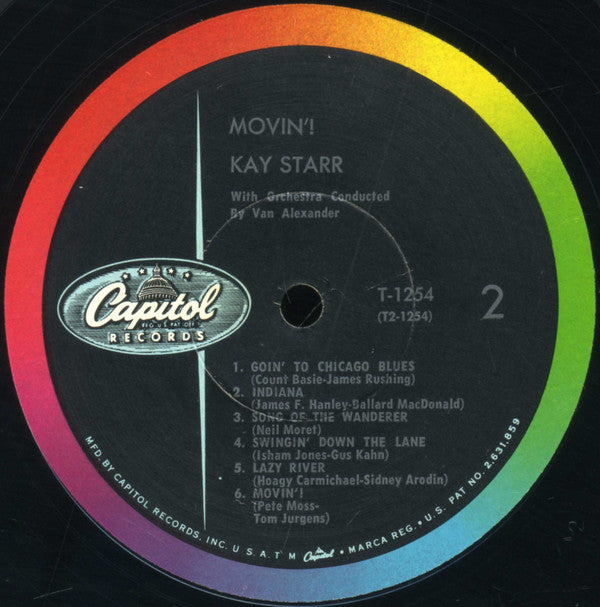 Kay Starr : Movin'! (LP, Album, Mono)