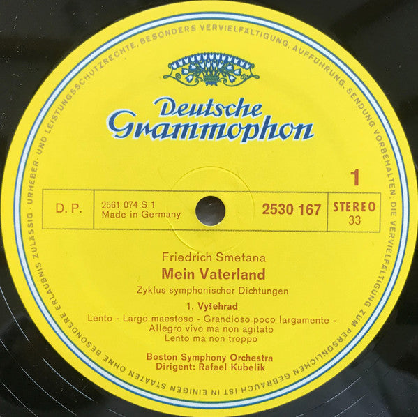 Bedřich Smetana - Boston Symphony Orchestra, Rafael Kubelik : Má Vlast = Mein Vaterland = My Fatherland = Ma Patrie (2xLP, Album + Box)