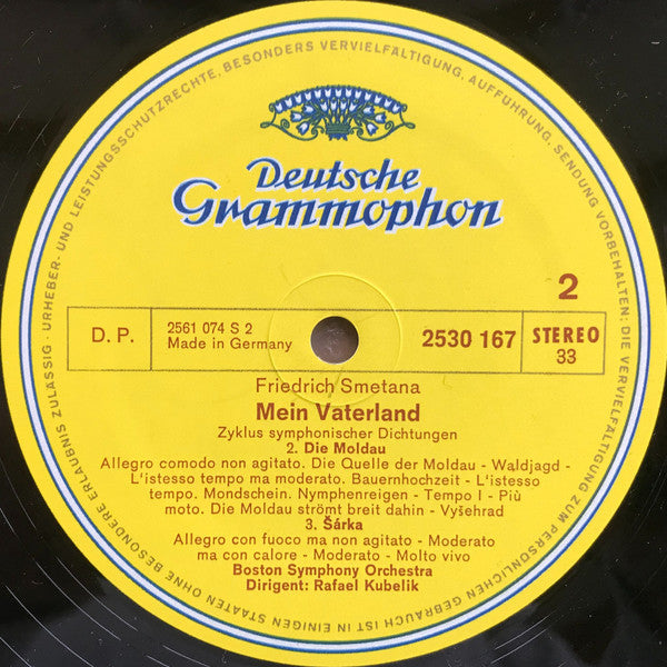 Bedřich Smetana - Boston Symphony Orchestra, Rafael Kubelik : Má Vlast = Mein Vaterland = My Fatherland = Ma Patrie (2xLP, Album + Box)