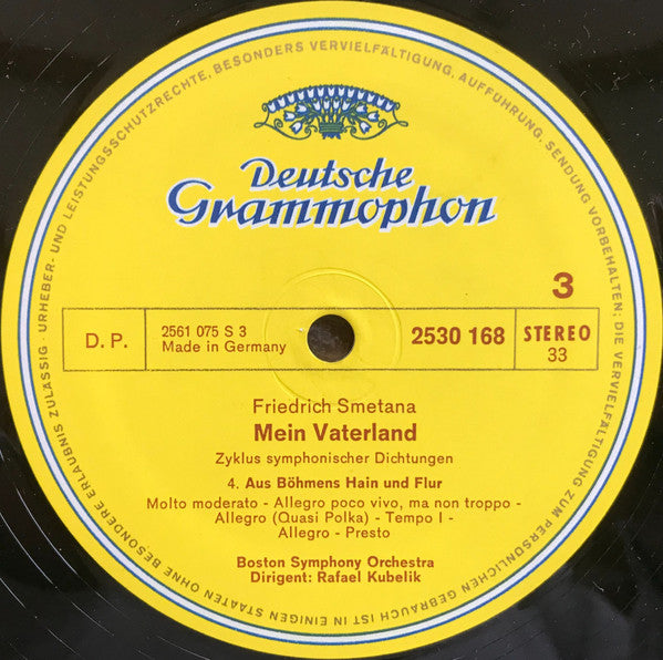 Bedřich Smetana - Boston Symphony Orchestra, Rafael Kubelik : Má Vlast = Mein Vaterland = My Fatherland = Ma Patrie (2xLP, Album + Box)