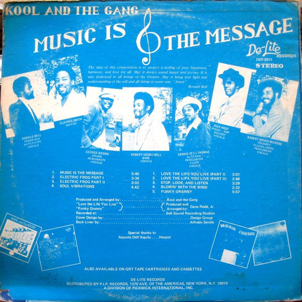 Kool & The Gang : Music Is The Message (LP, Album)