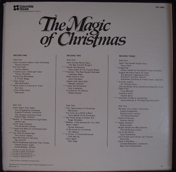 Various : The Magic Of Christmas (3xLP, Comp, Club)