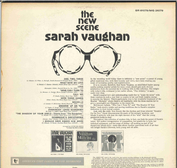 Sarah Vaughan : The New Scene (LP, Album, Mono)