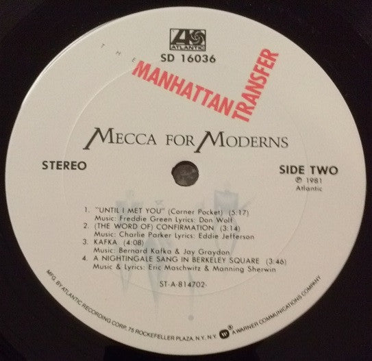 The Manhattan Transfer : Mecca For Moderns (LP, Album, Club)