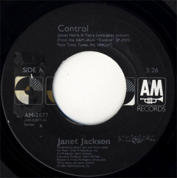 Janet Jackson : Control (7", Single, Styrene, X)