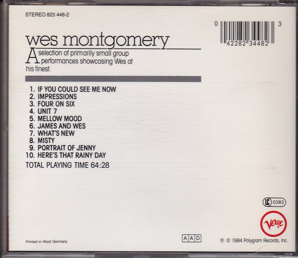 Wes Montgomery : The Silver Collection (CD, Comp, RE)