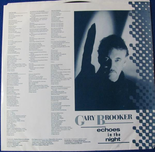 Gary Brooker : Echoes In The Night (LP, Album, Promo)