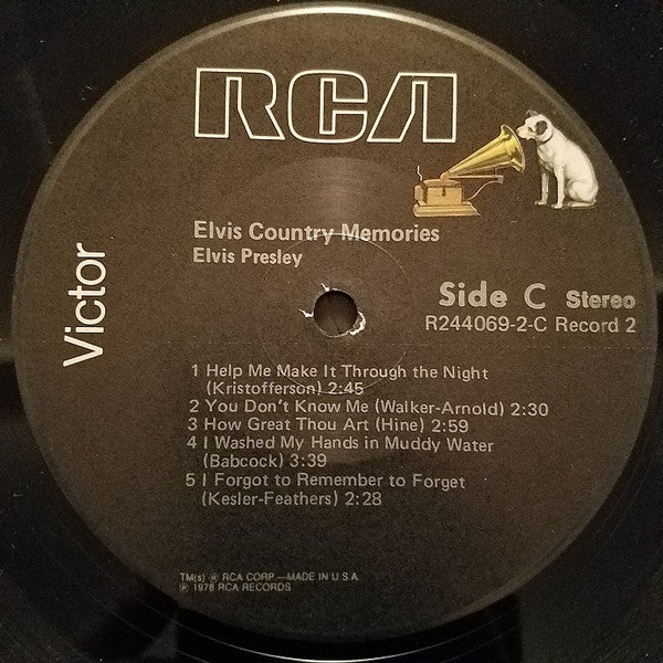 Elvis Presley : Country Memories (2xLP, Comp, Club, RCA)