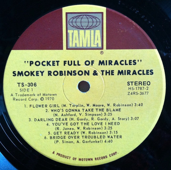 The Miracles : A Pocket Full Of Miracles (LP)