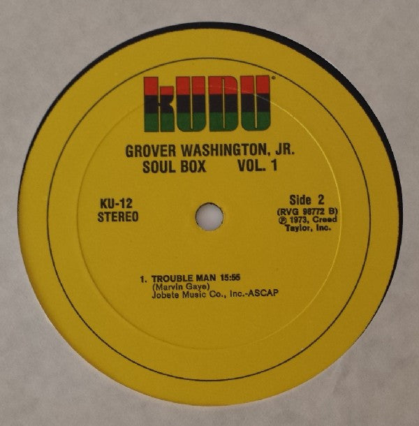 Grover Washington, Jr. : Soul Box Vol. 1 (LP, Album, All)