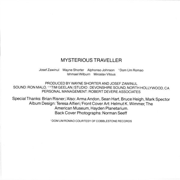 Weather Report : Mysterious Traveller (CD, Album, RE)