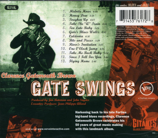 Clarence Gatemouth Brown* : Gate Swings (CD, Album, PMD)