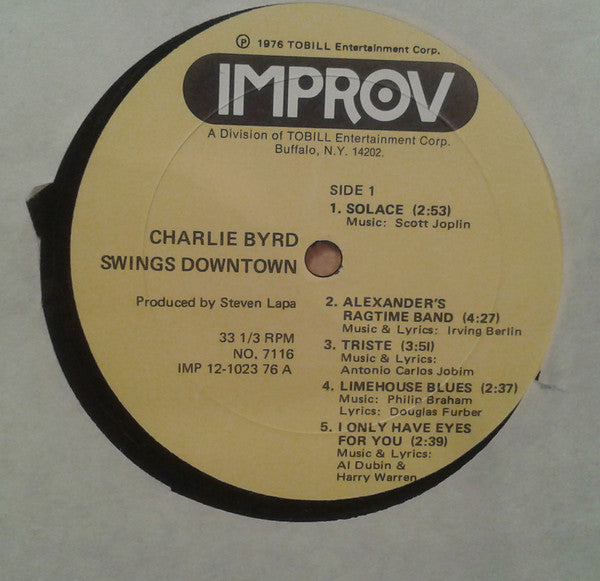 Charlie Byrd : Swings Downtown (LP, Album)