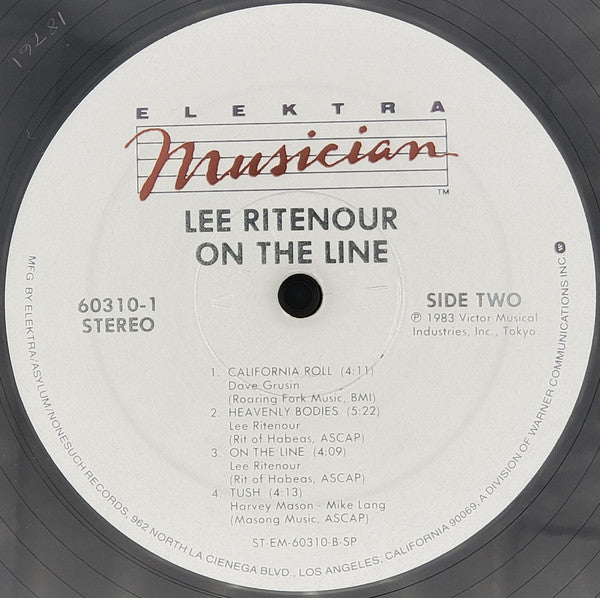 Lee Ritenour : On The Line (LP, Album, SP)