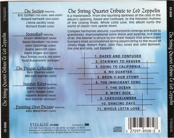 The Vitamin String Quartet : The String Quartet Tribute To Led Zeppelin  (CD, Album)