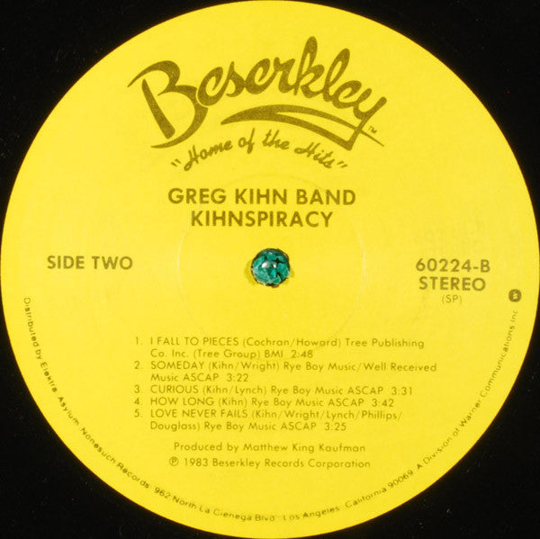 Greg Kihn Band : Kihnspiracy (LP, Album, Spe)